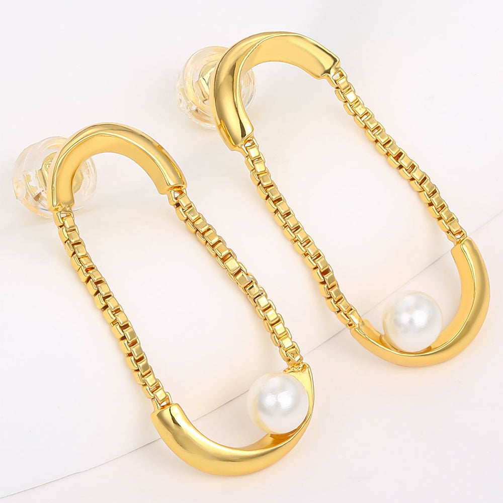 Pozlacené Slitinové Náušnice