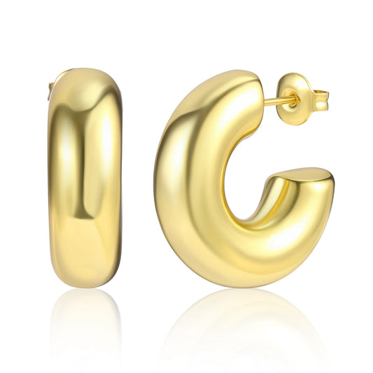 Pozlacené Slitinové Náušnice