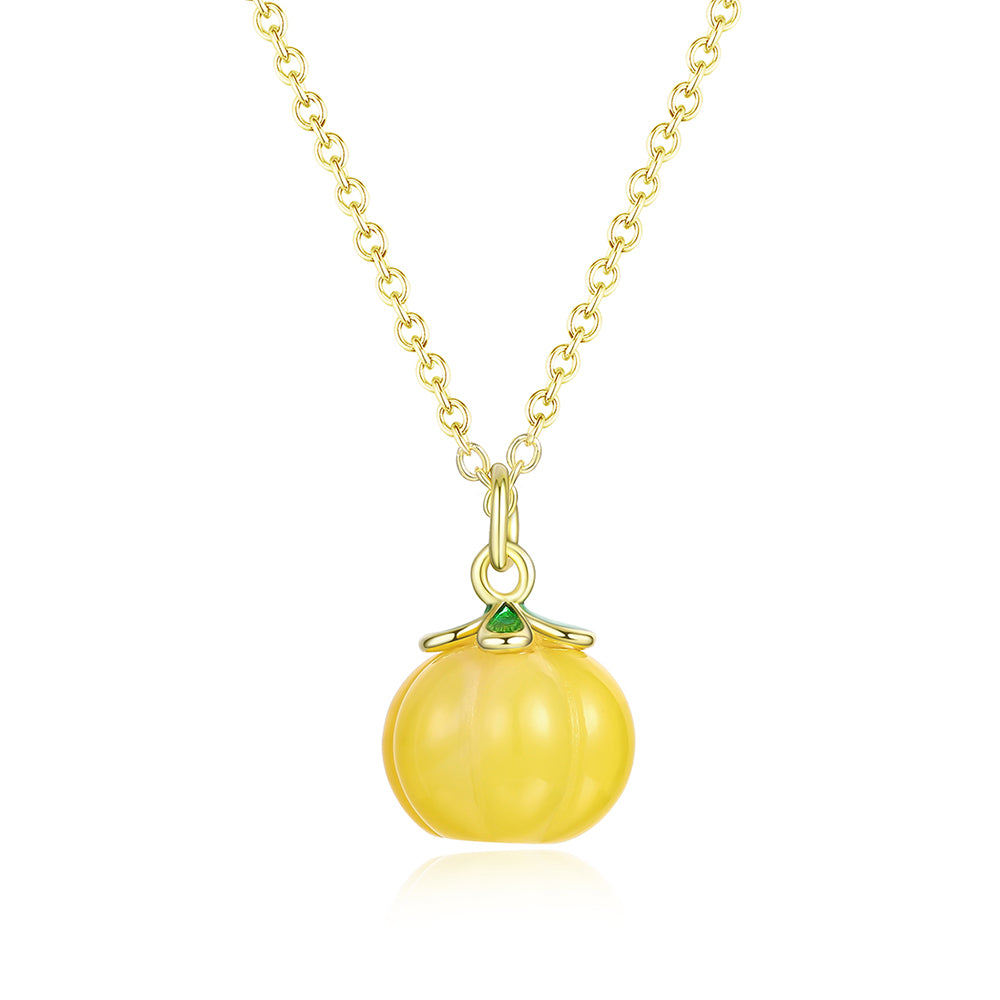 Pozlacený Slitinový Náhrdelník se Žlutým Emporia® Křišťálem 1 