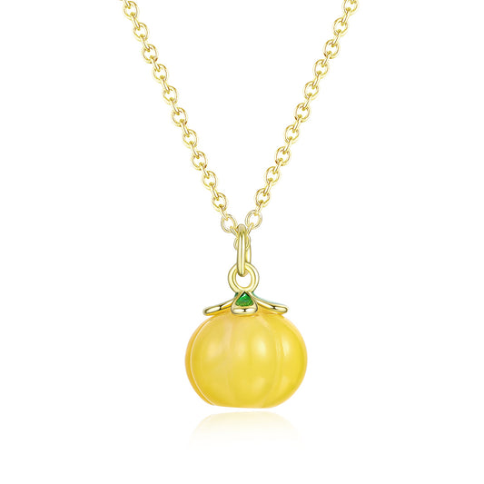 Pozlacený Slitinový Náhrdelník se Žlutým Emporia® Křišťálem