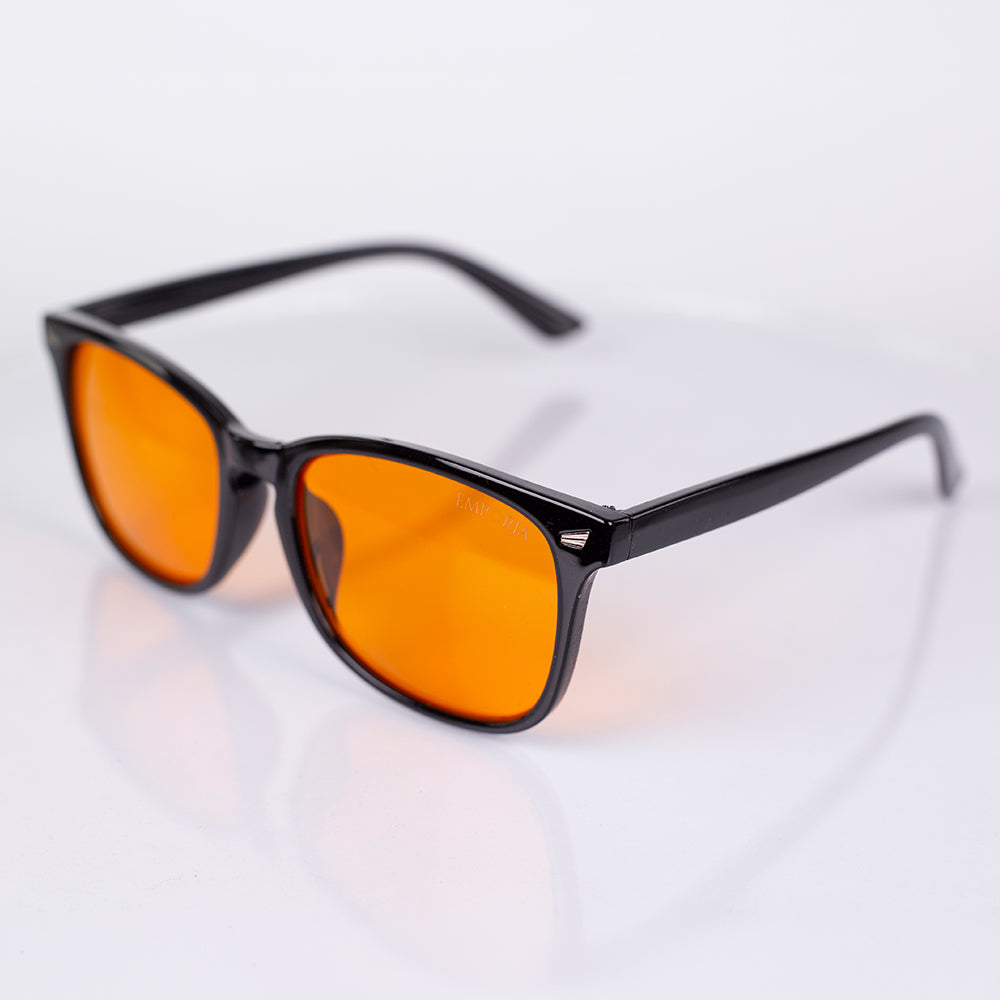 EMPORIA bluelight blocking glasses, orange lens, black frame 2 