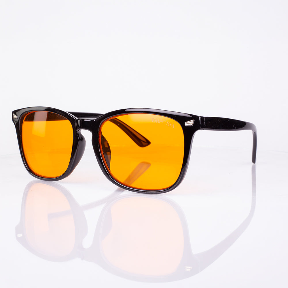 EMPORIA bluelight blocking glasses, orange lens, black frame 8 