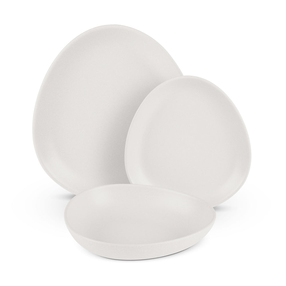 Sada talířů Berlinger Haus 18 kusů – matně krémová