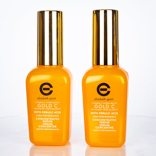 Elizabeth Grant Hydratační Omlazující Sérum s Vitamínem C a Zlatem – 1+1 ZDARMA (2 × 45 ml)