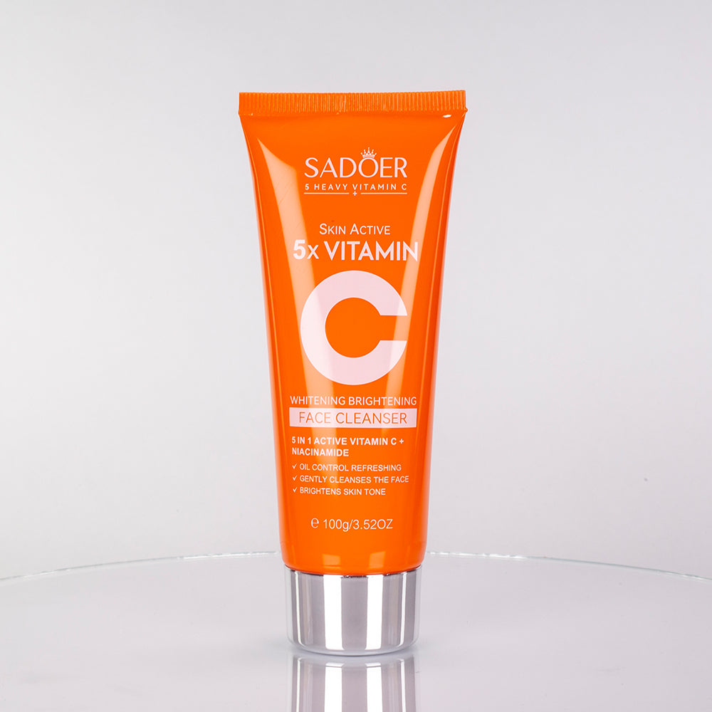 SADOER 6dílná dárková sada péče o pleť s 5 druhy vitaminu C pro sjednocení tónu pleti a hydrataci 6 