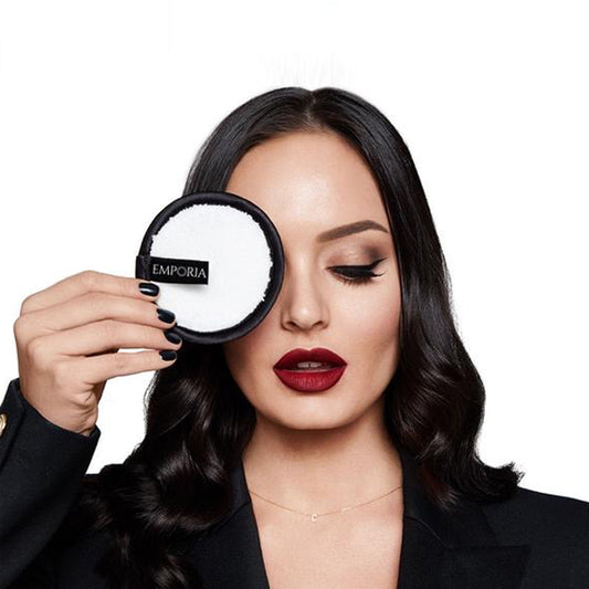 Omyvatelné textilní tamponky na make-up a obličej s dárkovou čelenkou a taštičkou