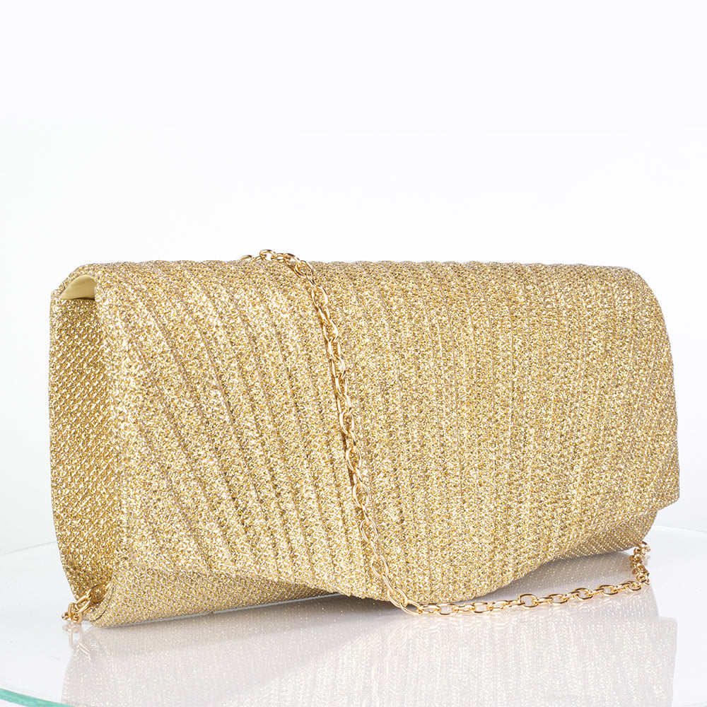 Pozlacený Slitinový Kabelka s Bílým Emporia® Křišťálem ( Náhrdelník+Náušnice+Náramek+Prsten ) 8 