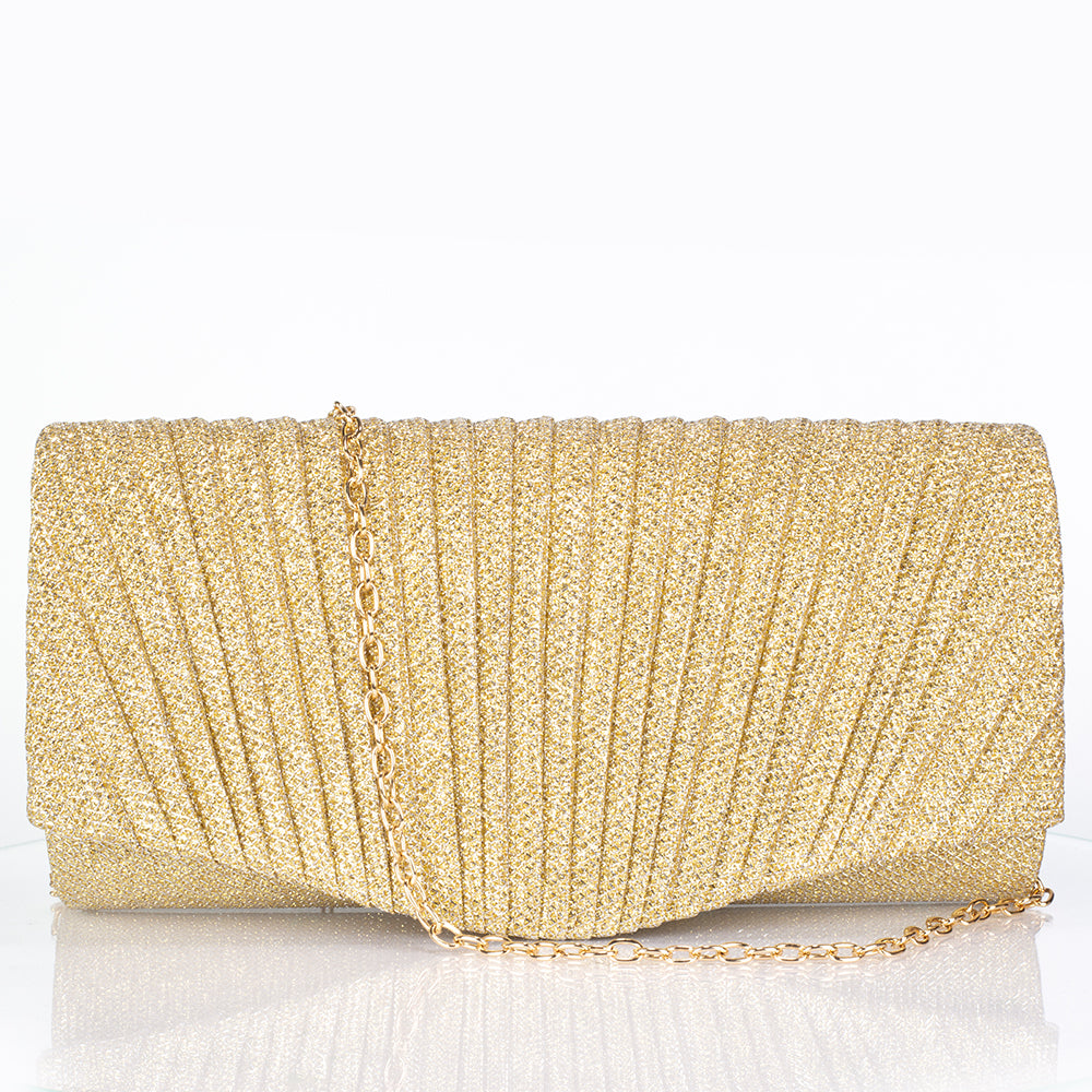 Pozlacený Slitinový Kabelka s Bílým Emporia® Křišťálem ( Náhrdelník+Náušnice+Náramek+Prsten ) 9 