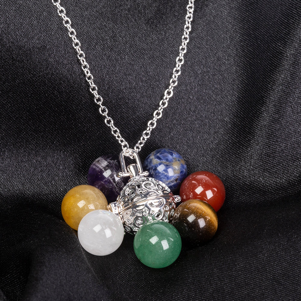 Pozlacený Slitinový Náhrdelník s Ametystem a Lapisem Lazuli ( Náhrdelník+Přívěsek ) 6 
