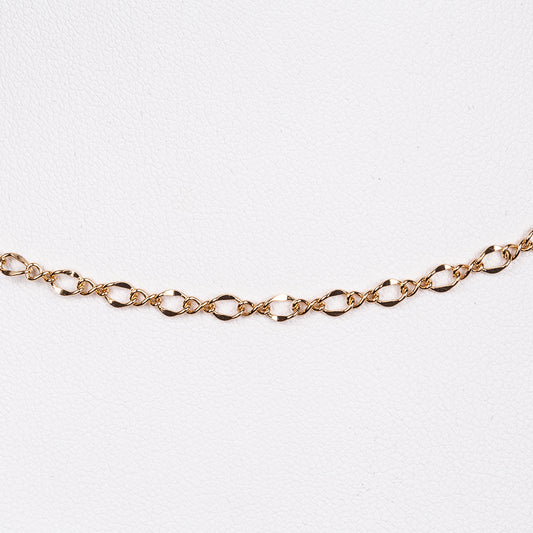 Pozlacená slitina - Sada s Bílým Emporia® Křišťálem - Karátové číslo: 2.4. přibližná hmotnost: 0.48 gramů ( Náhrdelník+Náušnice+Náramek )