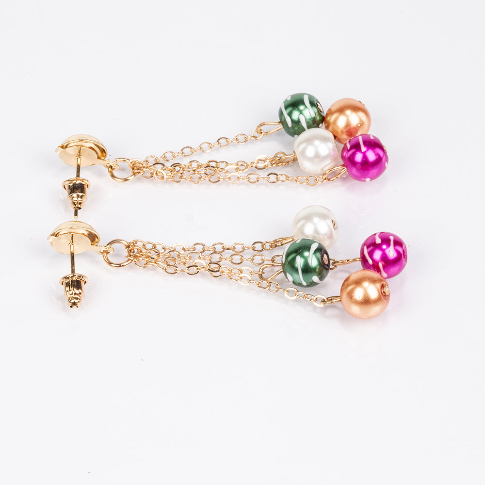 Pozlacená slitina - Sada  - Karátové číslo: 322. přibližná hmotnost: 65 gramů ( Náhrdelník+Náušnice+Náramek ) 3 