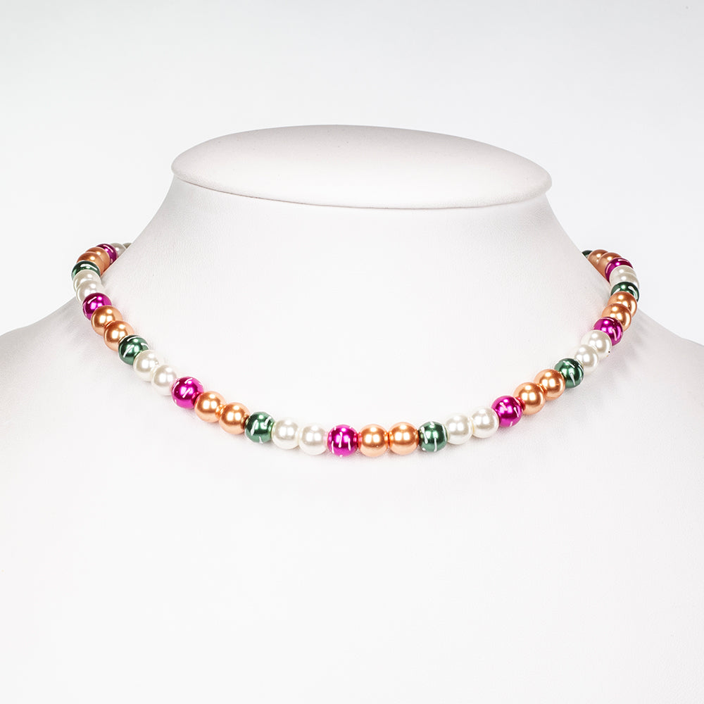 Pozlacená slitina - Sada  - Karátové číslo: 322. přibližná hmotnost: 65 gramů ( Náhrdelník+Náušnice+Náramek )