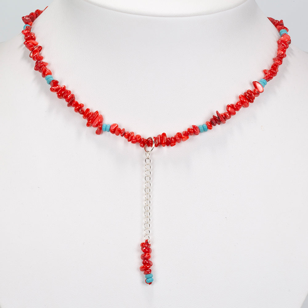 Stříbro 925/1000 - Náhrdelník s Tyrkysem - Karátové číslo: 93. přibližná hmotnost: 8 gramů 1 