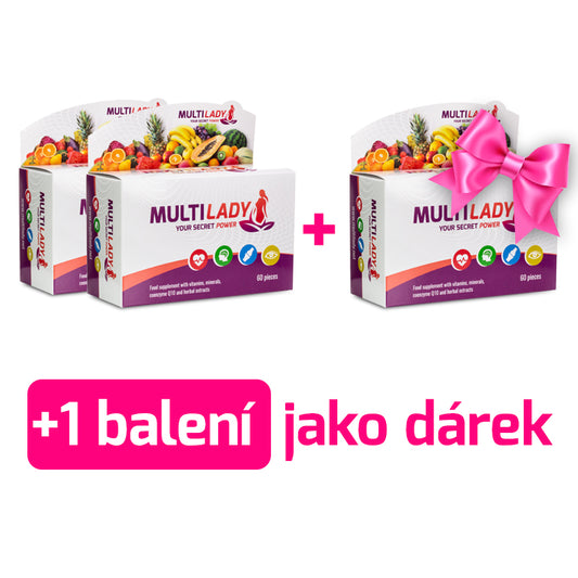 MultiLady - Premiový Imunitu Posilující MultiVitamin pro Ženy