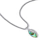 Stříbro 925/1000 - Přívěsek s Mušlí Abalone - Karátové číslo: 1. přibližná hmotnost: 3.7 gramů