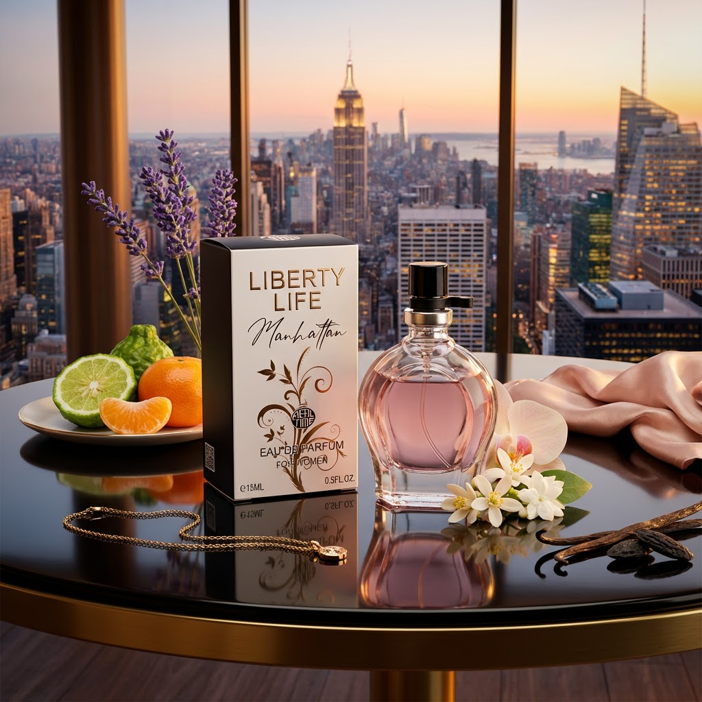 15ml EDP „LIBERTY LIFE MANHATTAN“ – jantarová – fougère vůně 1 