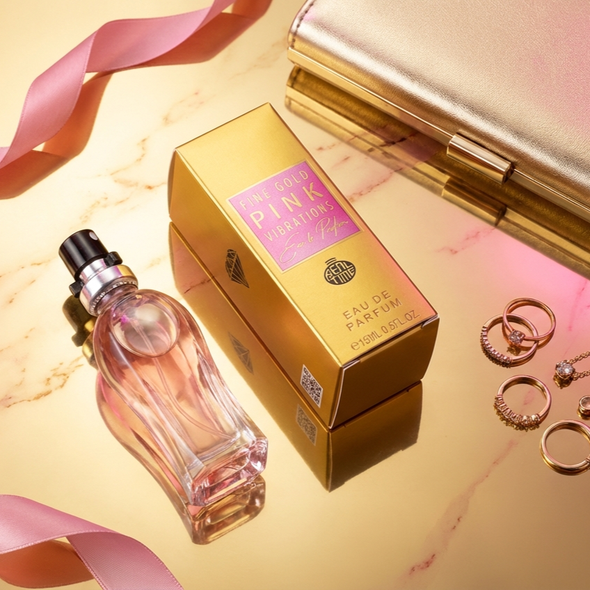 15ml EDP „FINE GOLD PINK VIBRATIONS“ – ovocno-citrusová vůně 8 