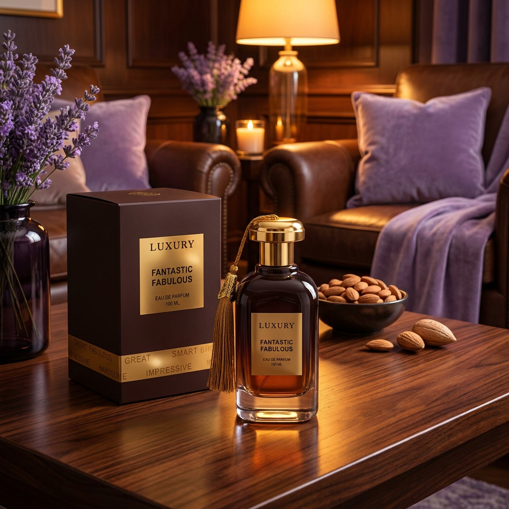 100 ml Eau de Perfume Oriental FANTASTIC FABULOUS (TOP: CLARY SAGE, LAVENDER; MIDDLE: ALMOND, VANILLA, ORRIS, LEATHER; BASE: TONKA BEAN, CASHMERAN, AMBER, WHITE WOODS, MUSK) 1 