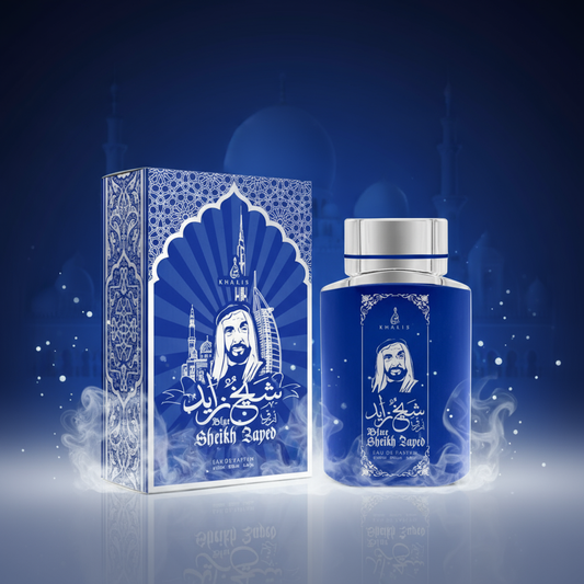 100 ml Eau de Perfume SHEIKH ZAYED BLUE Pižmová Oudová Vůně pro Muže