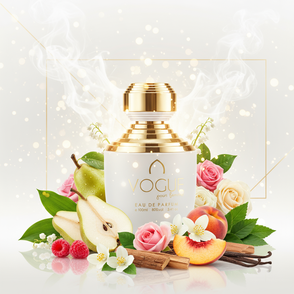 100 ml Eau de Perfume VOGUE Ovocná Květinová Pižmová Vůně pro Ženy 7 