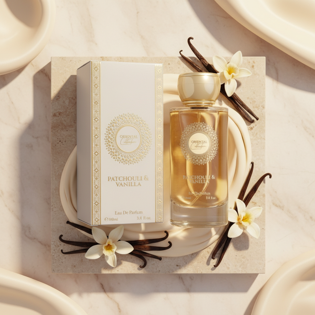 100 ml EDP PATCHOULI & VANILKA Dřevitá, elegantní, pudrová orientální dámská vůně 1 