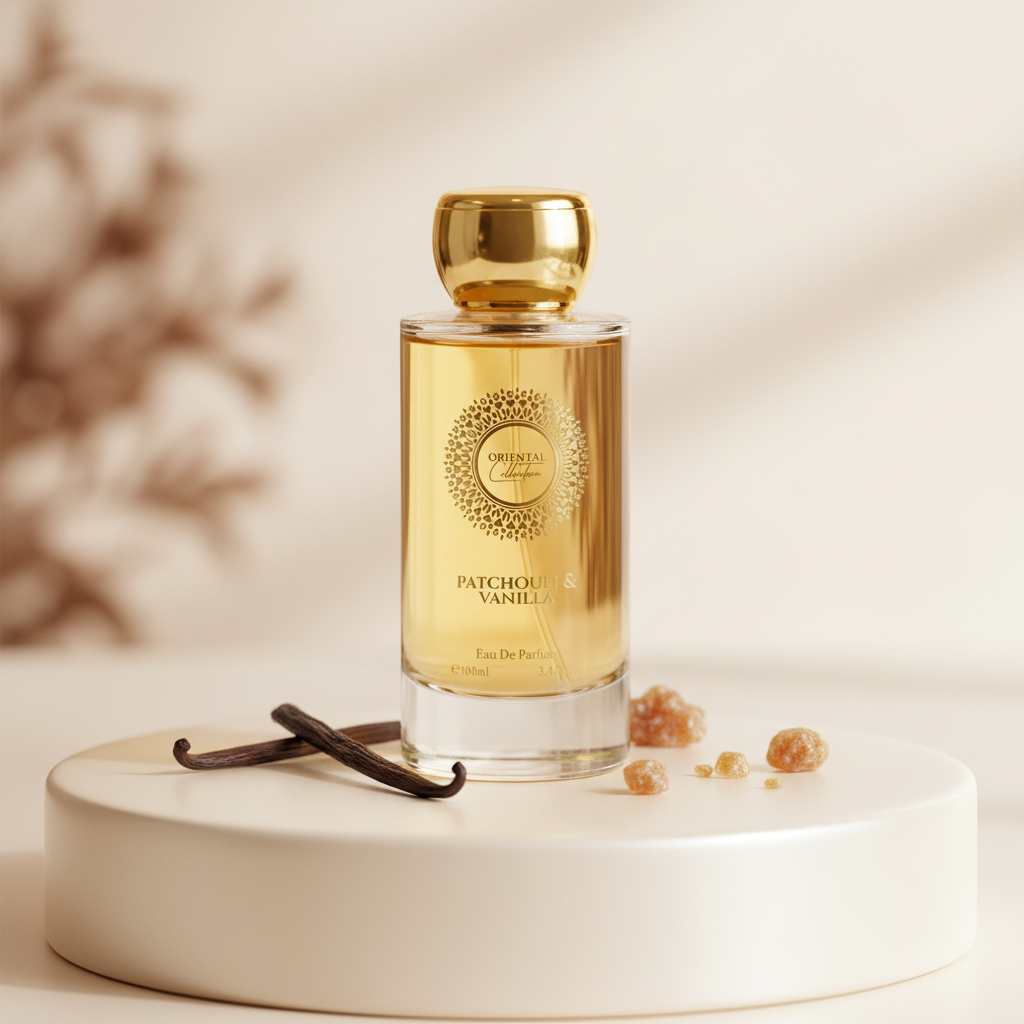 100 ml EDP PATCHOULI & VANILKA Dřevitá, elegantní, pudrová orientální dámská vůně