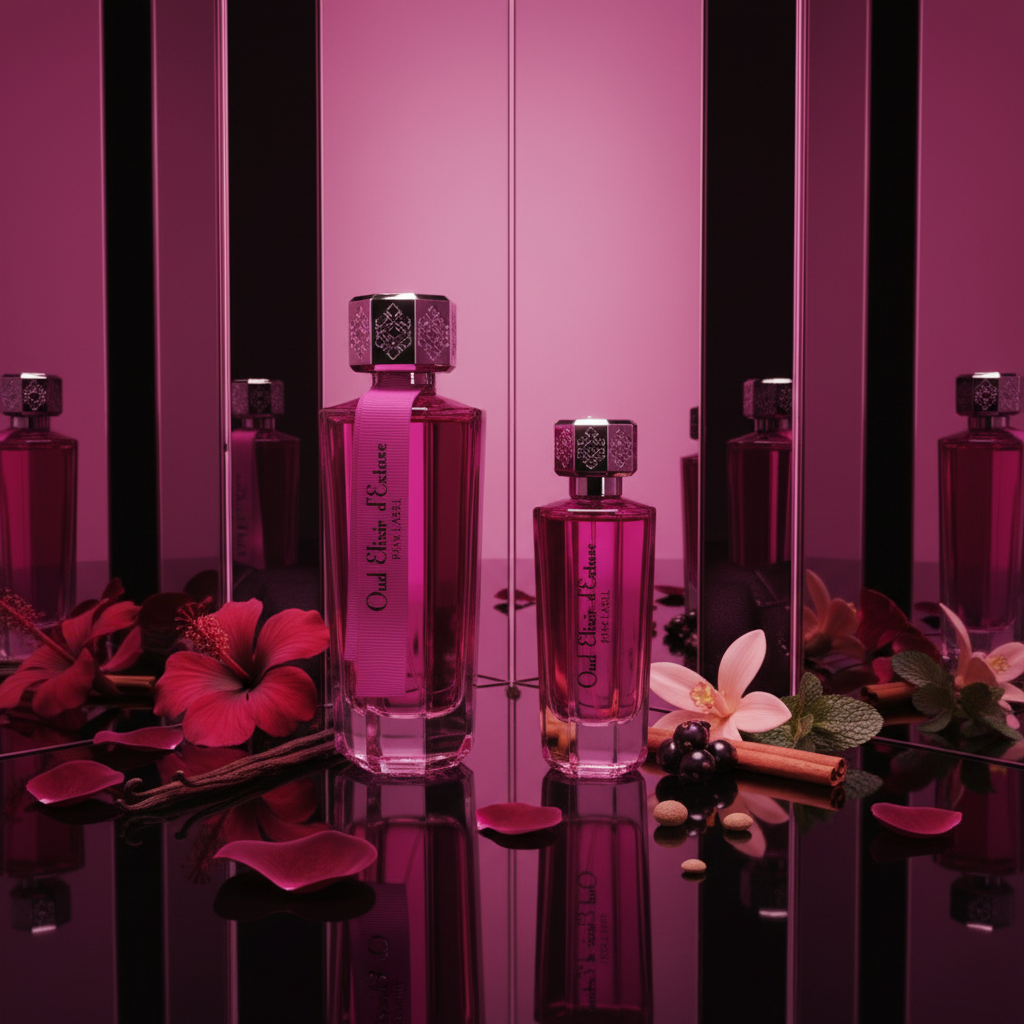 EDP 100ml + 30ml "Oud Elixir Pink" - květinově-orientální vůně 3 