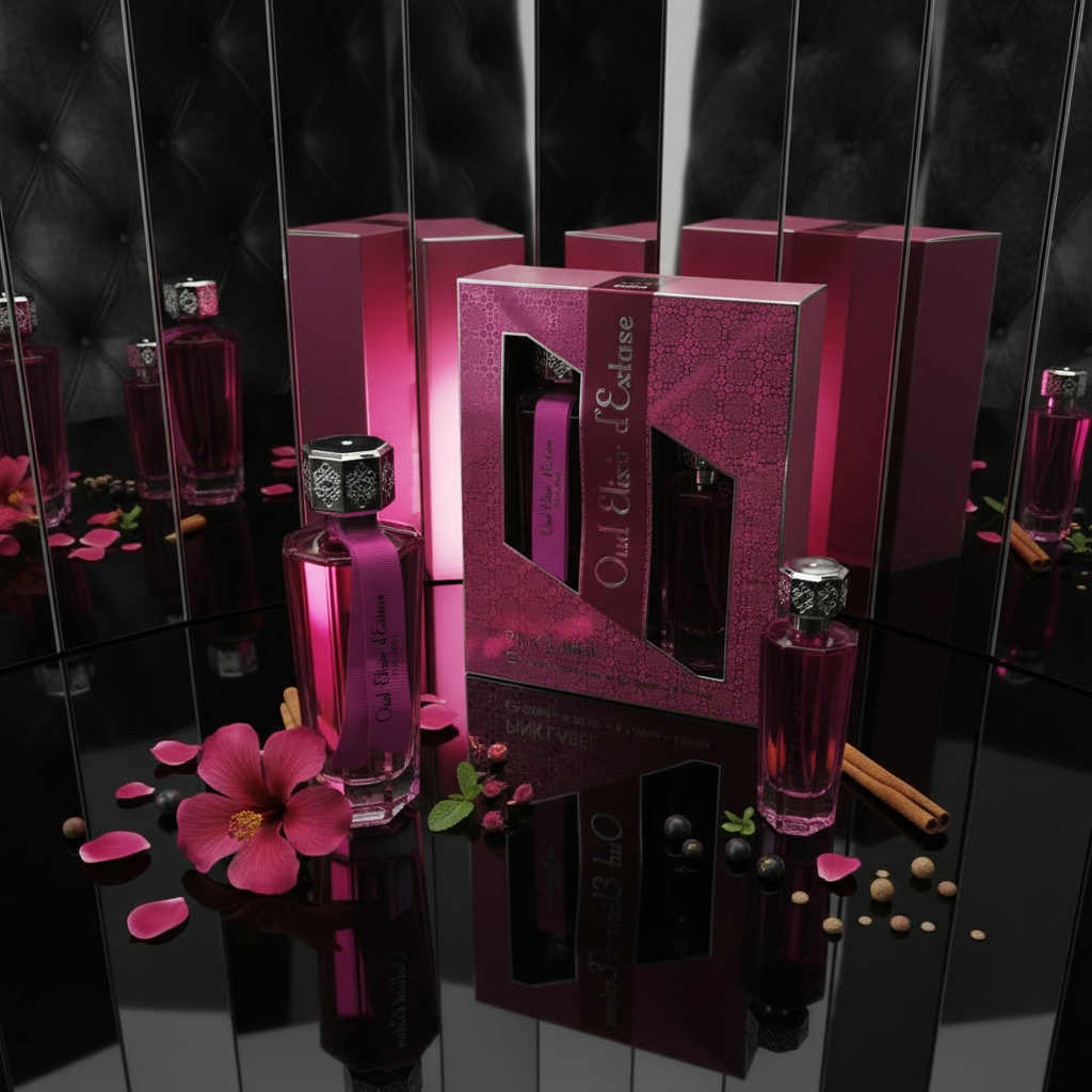 EDP 100ml + 30ml "Oud Elixir Pink" - květinově-orientální vůně 4 