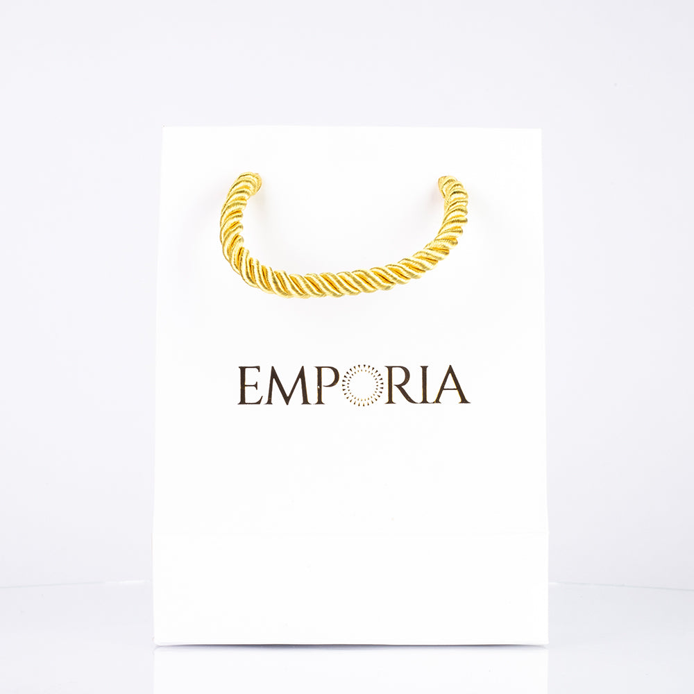 Papírová taška se zlatým logem Emporia, 22x15x6 cm 2 