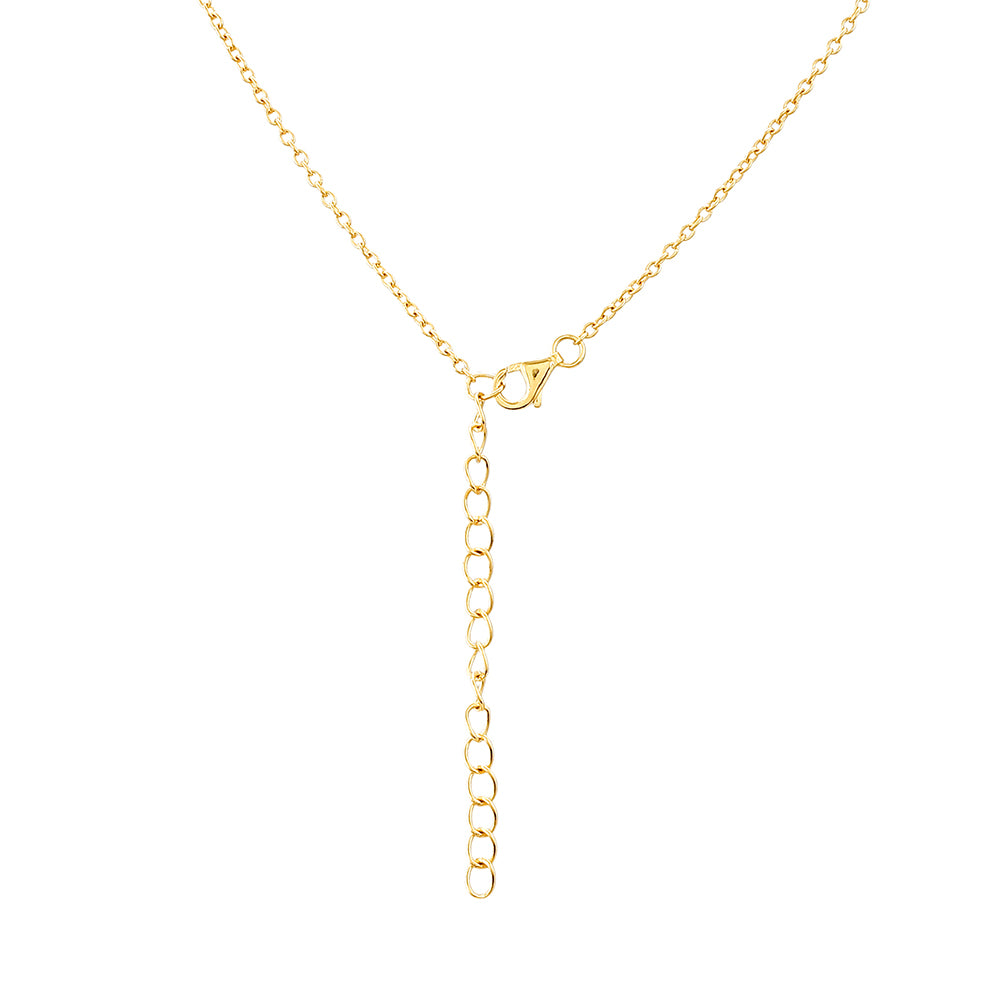 Pozlacený Stříbrný Náhrdelník s etiopským Paraiba modrým opálem a Bílým Topazem 2 