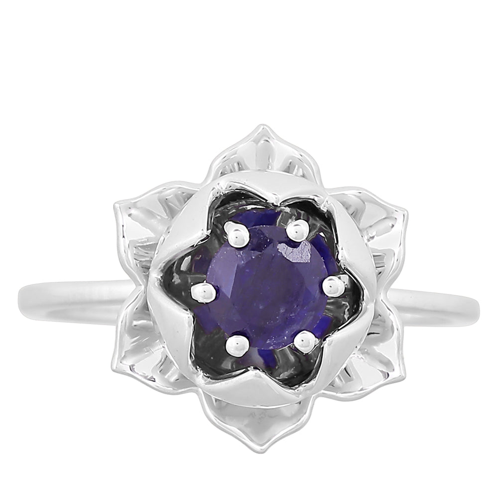 Stříbrný Prsten s Thajským Safírem