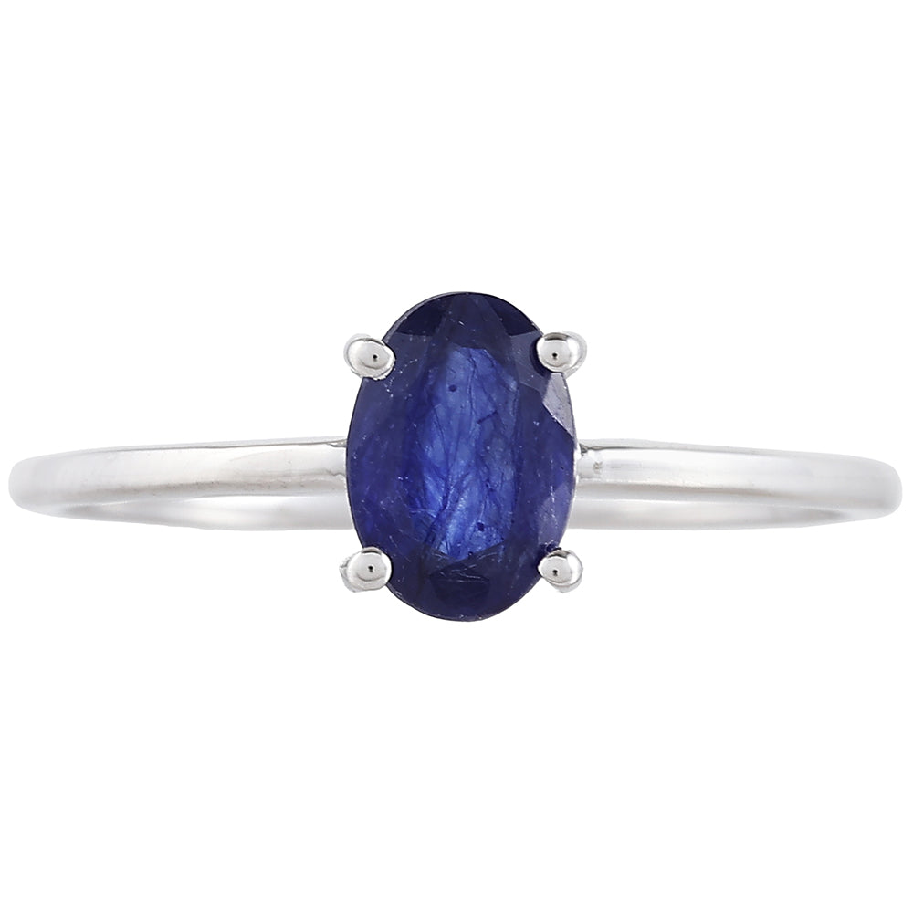 Stříbrný Prsten s Thajským Safírem 1 