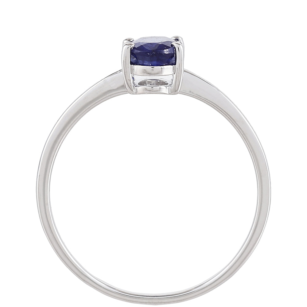 Stříbrný Prsten s Thajským Safírem 4 