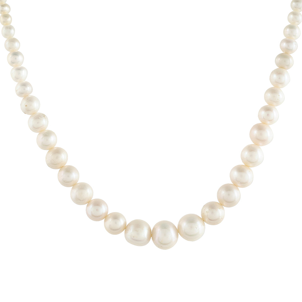 Pozlacené Stříbro 925/1000 - Náhrdelník s Barokní Sladkovodní Kultivovanou Perlou - Karátové číslo: 131.75. přibližná hmotnost: 27.63 gramů 1 