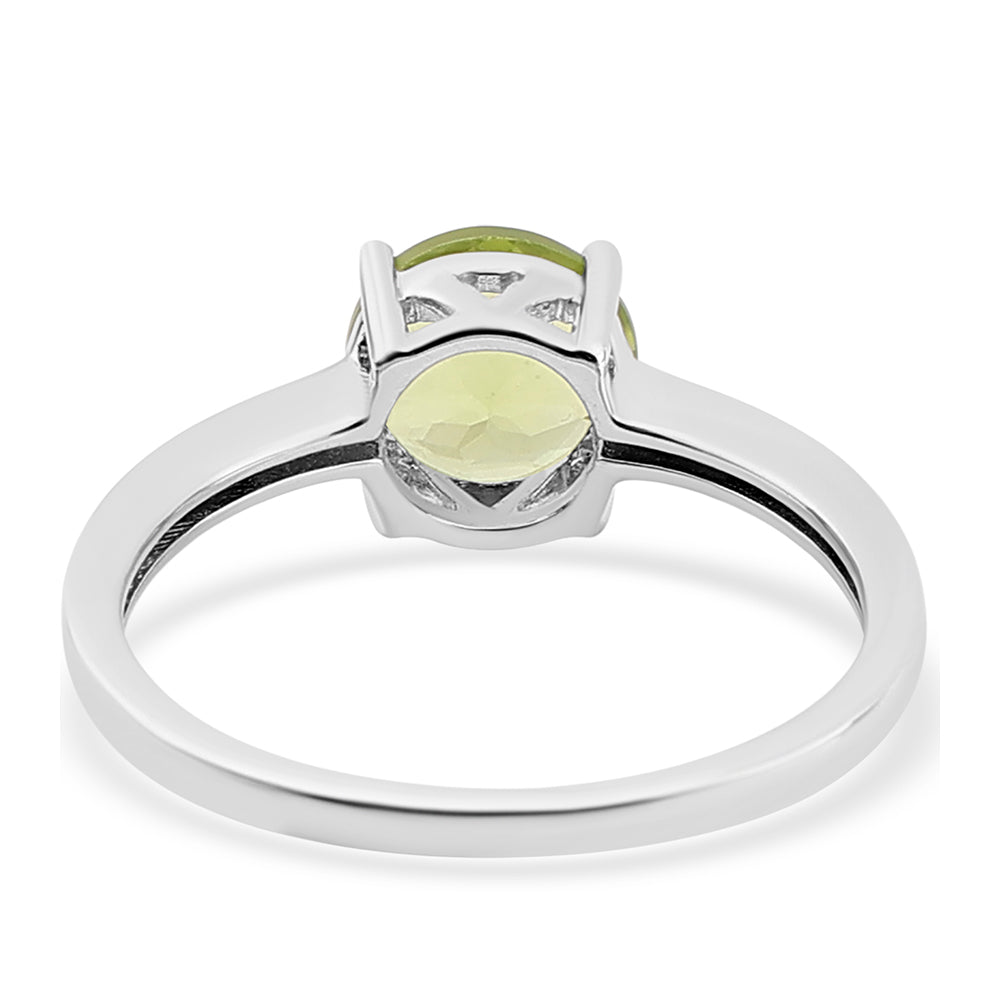 925 / 1000 Sterlingové Stříbro Prsten s Peridotem 3 