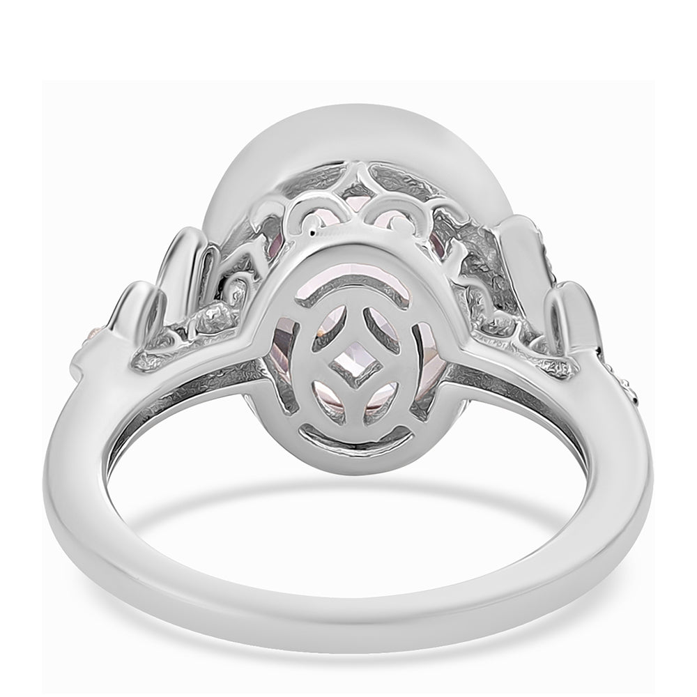 925 / 1000 Sterlingové Stříbro Prsten s Bílým Topazem 3 