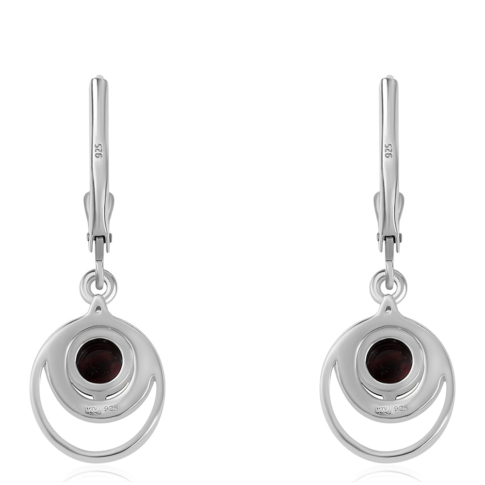 925 / 1000 Sterlingové Stříbro Náušnice s Půlnočně Černým Etiopským Opálem z Lega Dembi a Bílým Topazem 3 