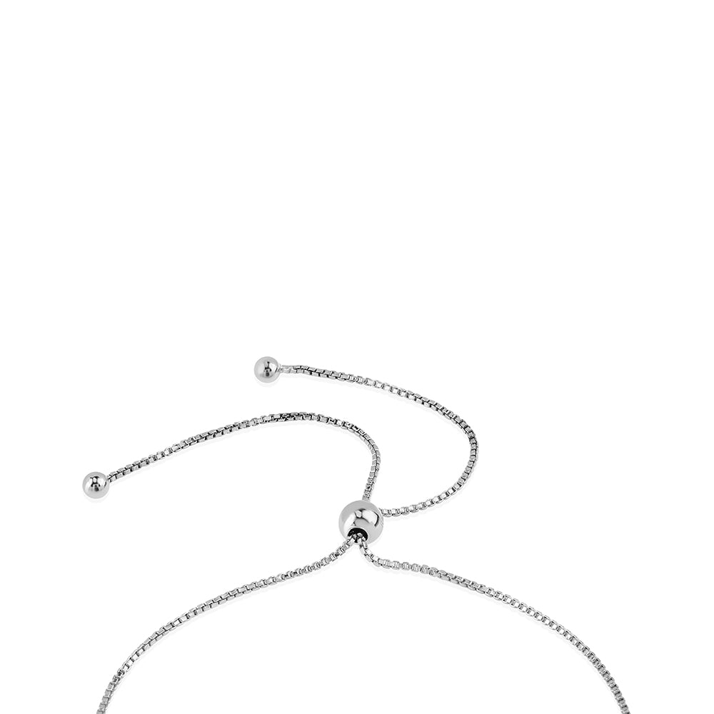 925 / 1000 Sterlingové Stříbro Náramek s Australským Modrým Safírem a Bílým Topazem 2 