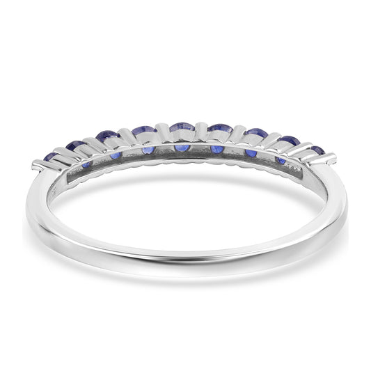 925 / 1000 Sterlingové Stříbro Prsten s Australským Modrým Safírem