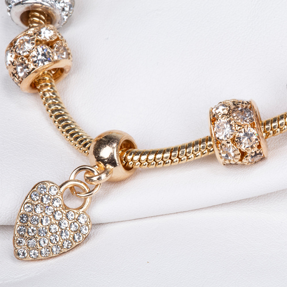 Dárkový náramek s krystaly na Valentýna – k objednávkám nad 1300 Kč