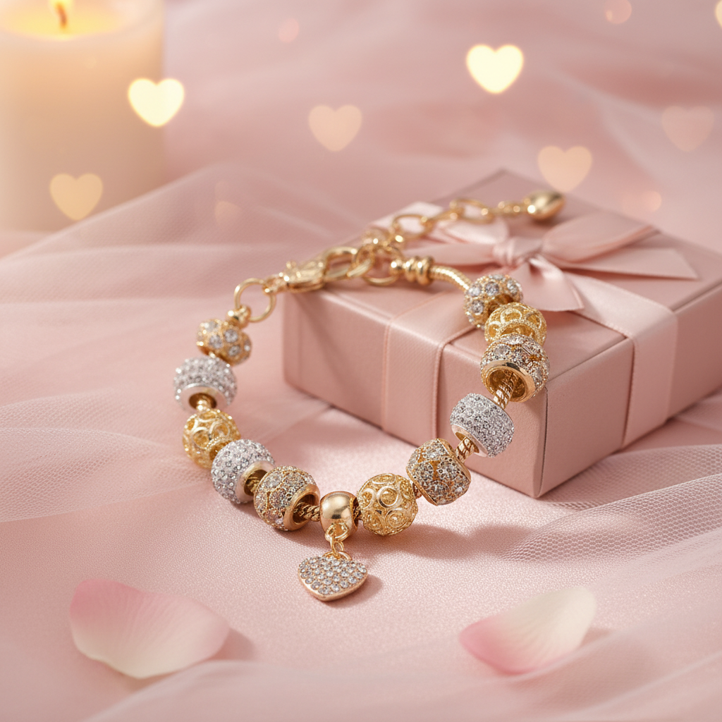Dárkový náramek s krystaly na Valentýna – k objednávkám nad 1300 Kč 7 