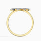 14K Zlatý Prsten s Bílým Diamantem (83 ks)