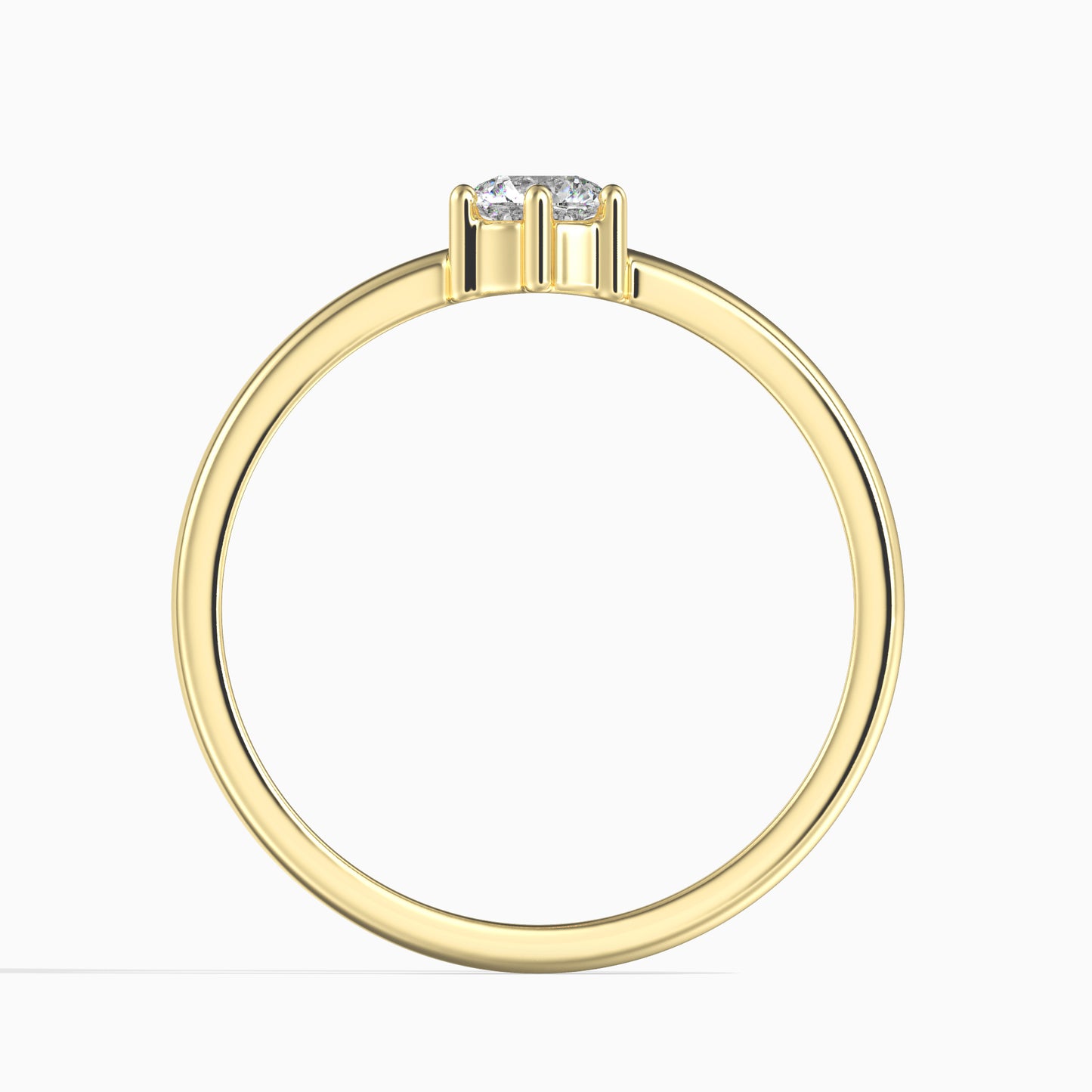 14K Zlatý Prsten s Bílým Diamantem s GIA certifikátem