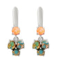 Stříbro 925/1000 - Náušnice s Ústřicovým Tyrkysem - Karátové číslo: 2.58. přibližná hmotnost: 4.8 gramů