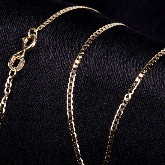 14K Zlatý Náhrdelník  přibližná hmotnost: 1.59 gramů