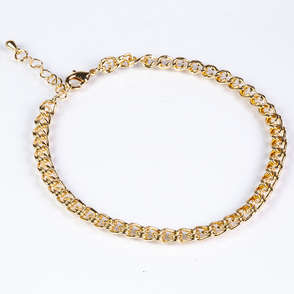 Pozlacená slitina - Sada  ( Náhrdelník+Náramek ) 2 