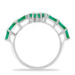 Stříbrný Prsten s Brazilským Smaragdem