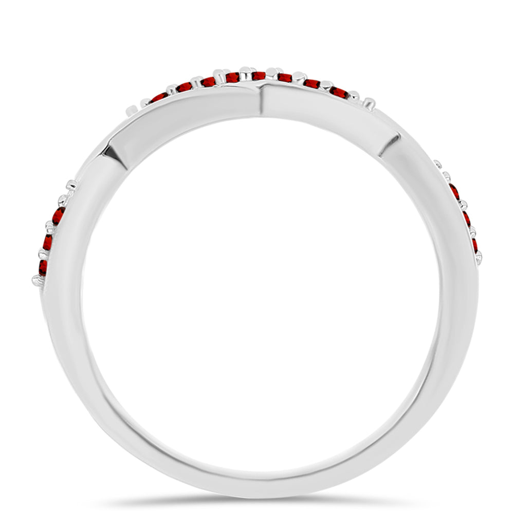 Stříbrný Prsten s Bartonským Granátem