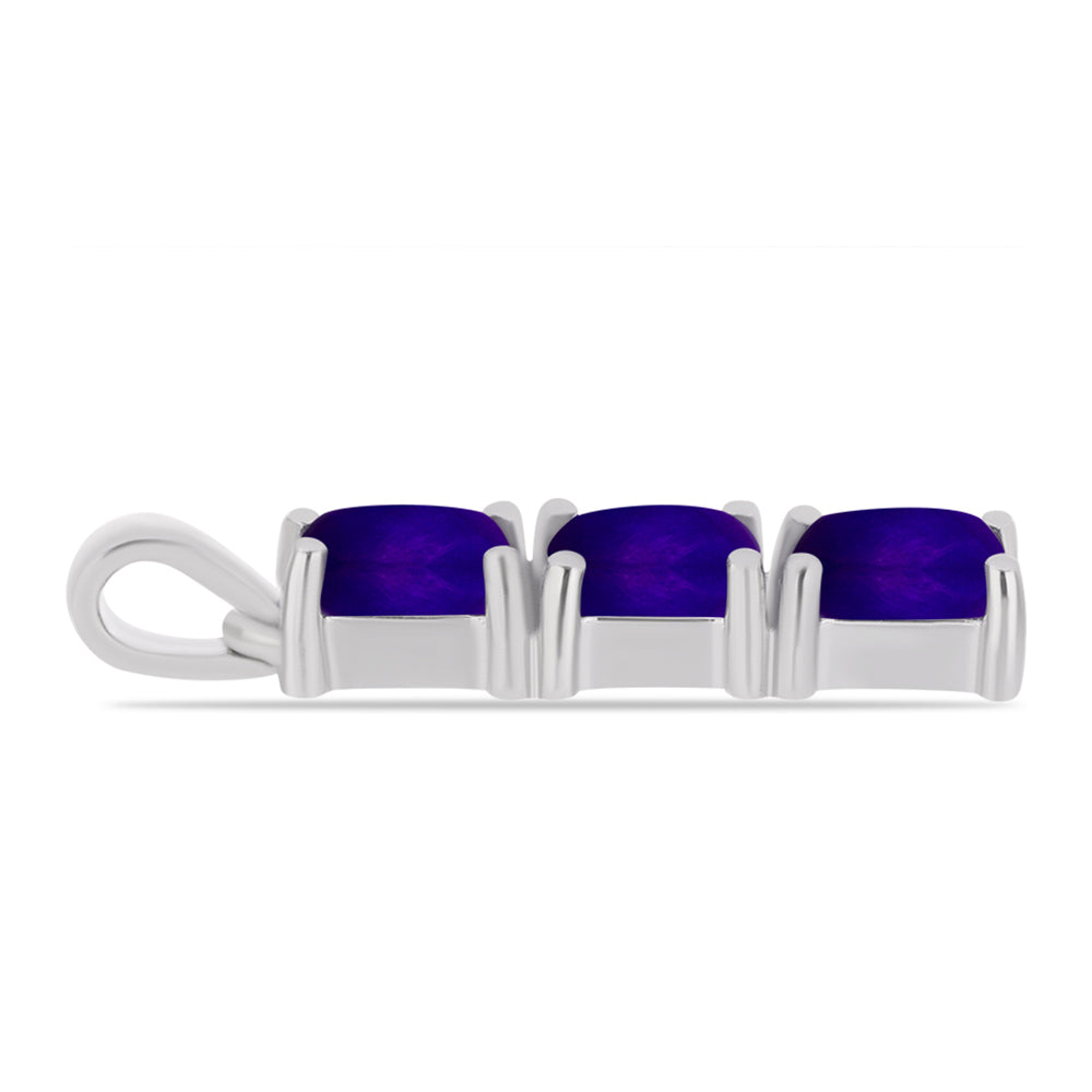 Stříbrný Přívěsek s Purpurovým Jadeitem