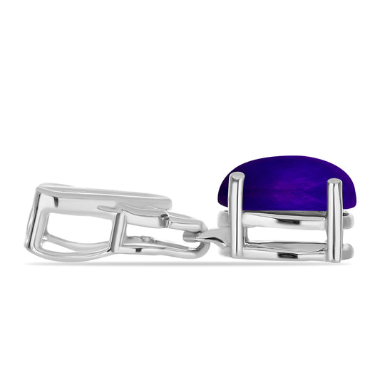 Stříbrný Přívěsek s Purpurovým Jadeitem